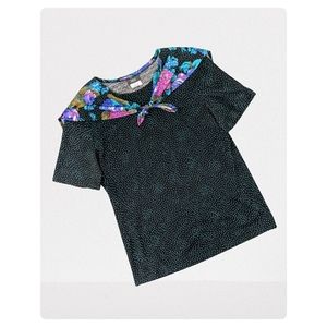 vintage 80's shawl t-shirt